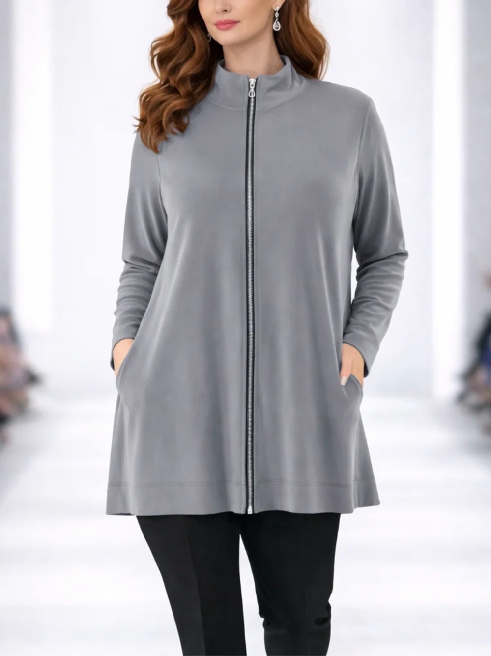 Sun Kim Gray Corona Jacket Cardigan Women’s Size medium